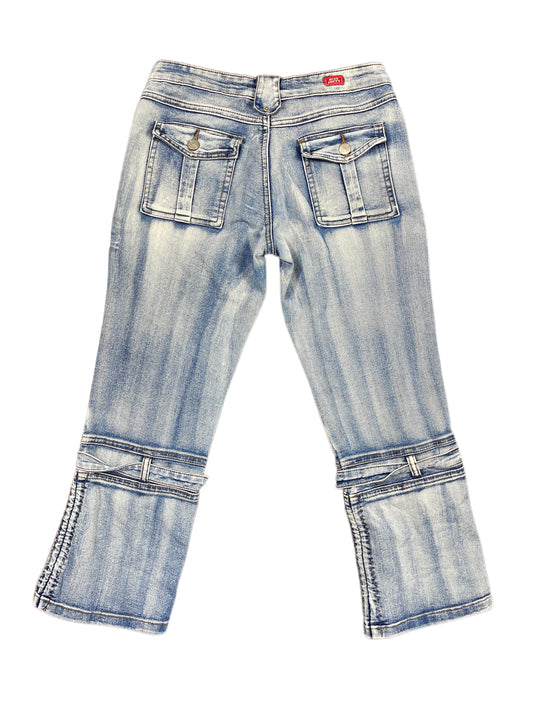 Y2k Miss Softy Denim Capri Pants Blue - S