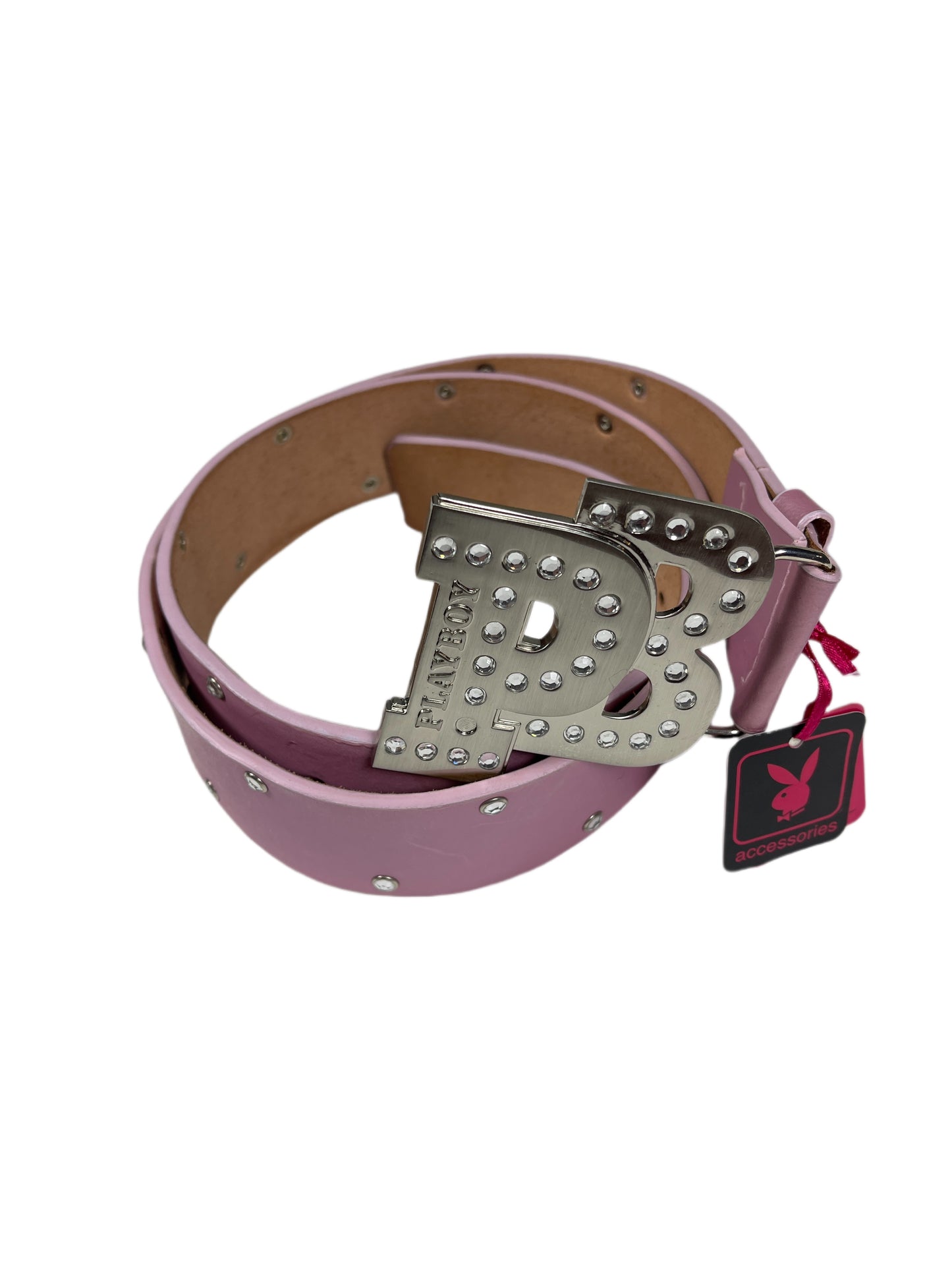 Y2k Playboy Leather Plug In Belt Pink 2004