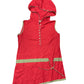 Vintage Coline Sleeveless Dress with Hood Red - XXL