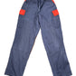Vintage Cargo Working Pants Workwear Navy Red - XL