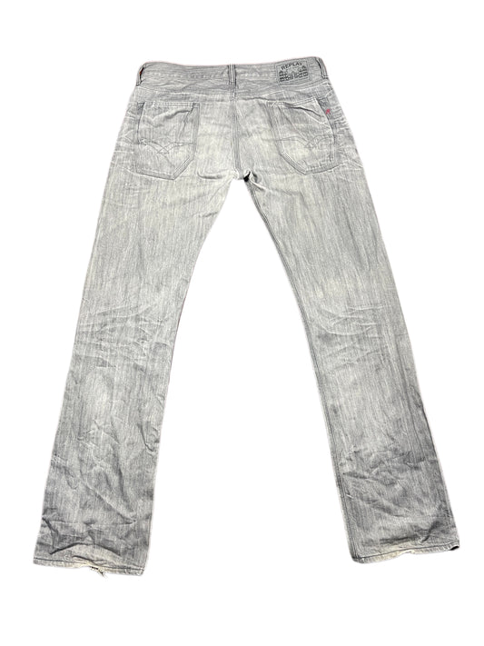 Y2k Replay Bootcut Denim Pants Gray - L