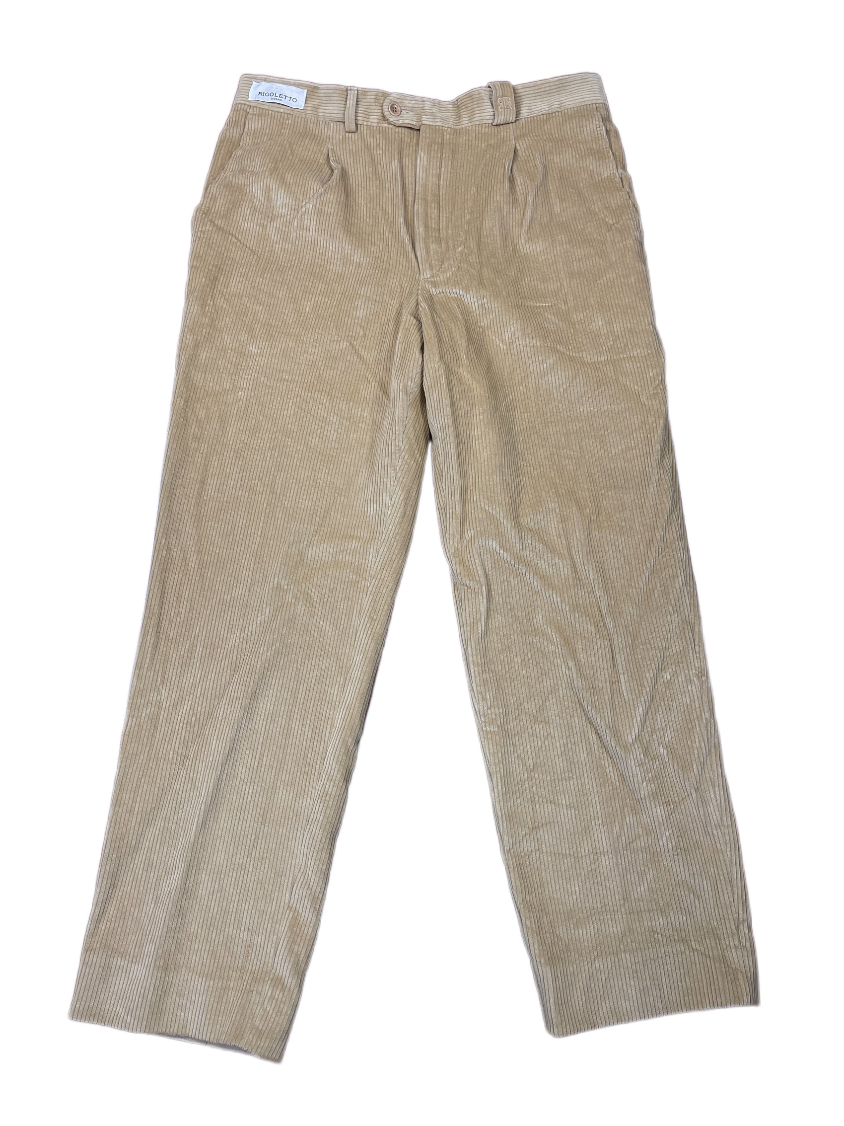 Vintage Rigoletto Corduroy Pants Beige - L/XL