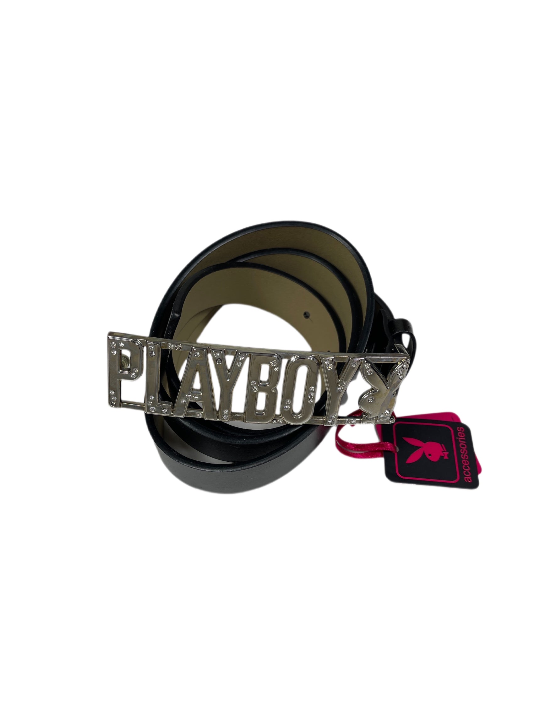 Y2k Playboy Plug In Belt Black 2004