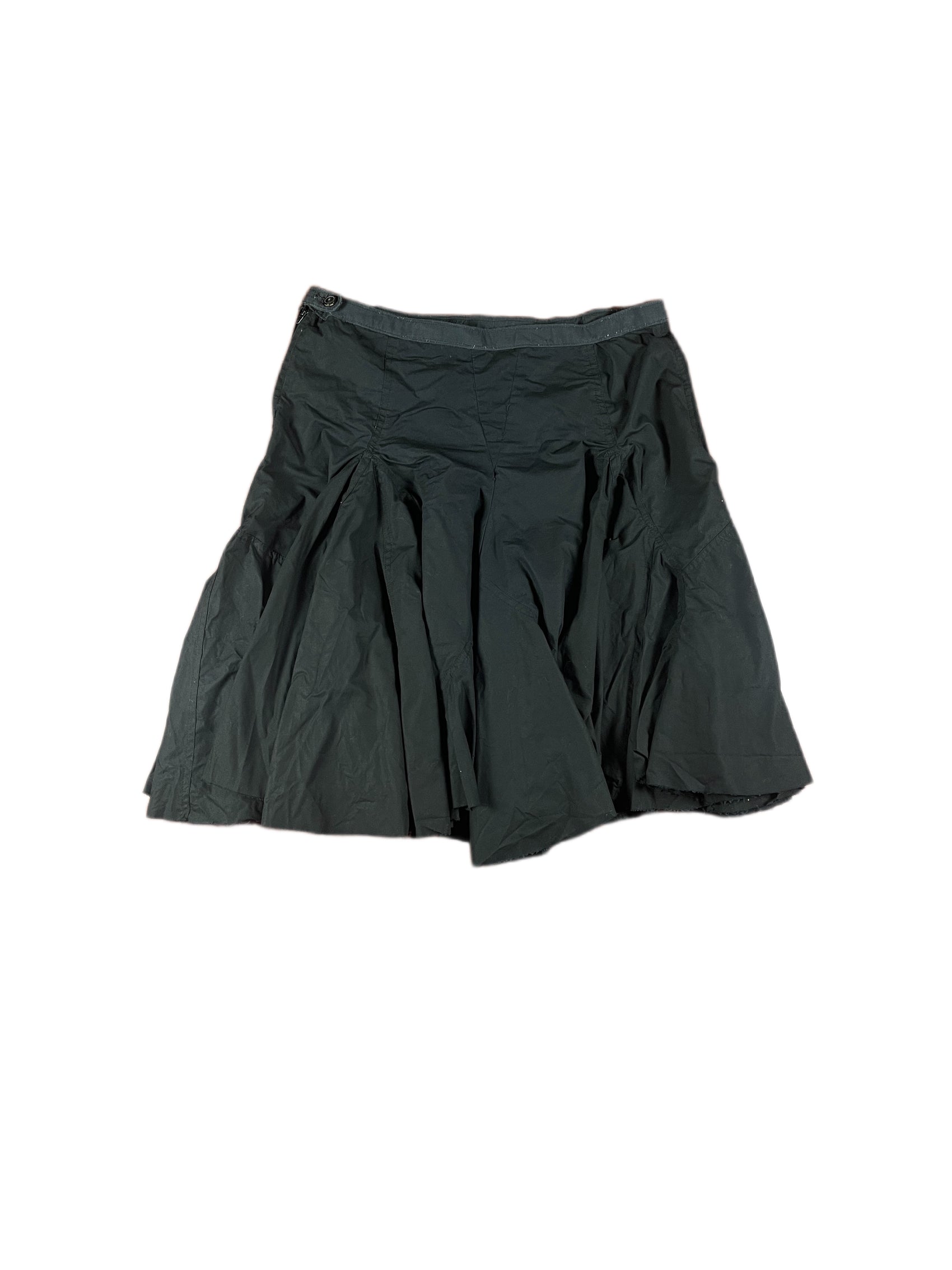 Y2k Atypical Midi Skirt Black - XXL