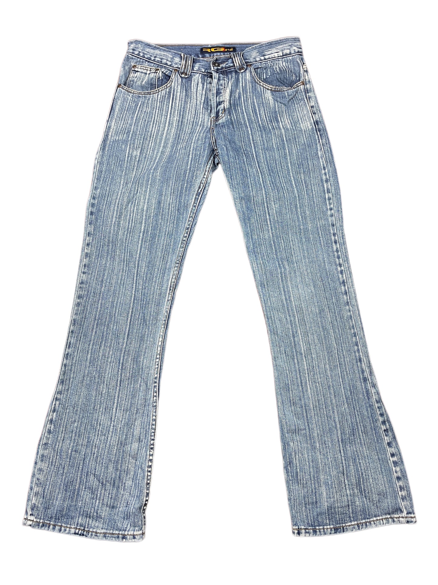 Y2k RG 512 Bootcut Denim Pants Blue - L