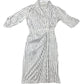 Pinko Short Sleeve Dress Striped White Black - S
