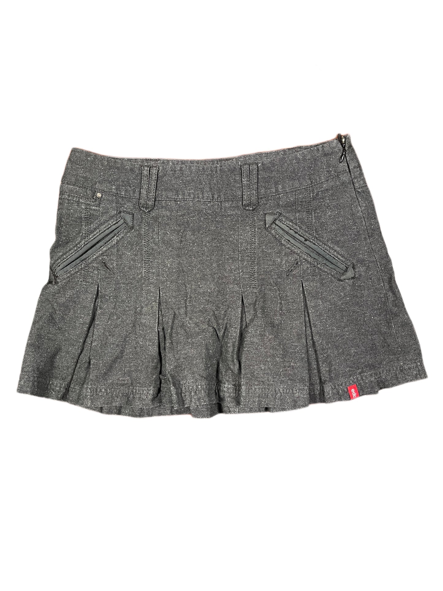 Y2k Esprit Skirt Gray - S