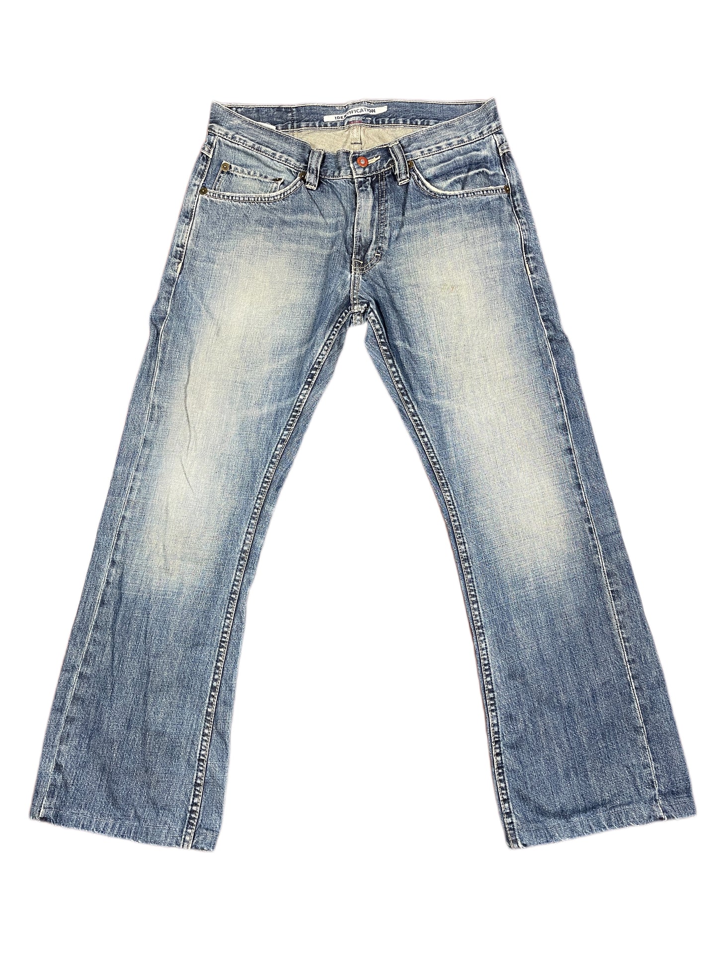 Y2k Mustang Low Waist Bootcut Denim Pants Blue - M