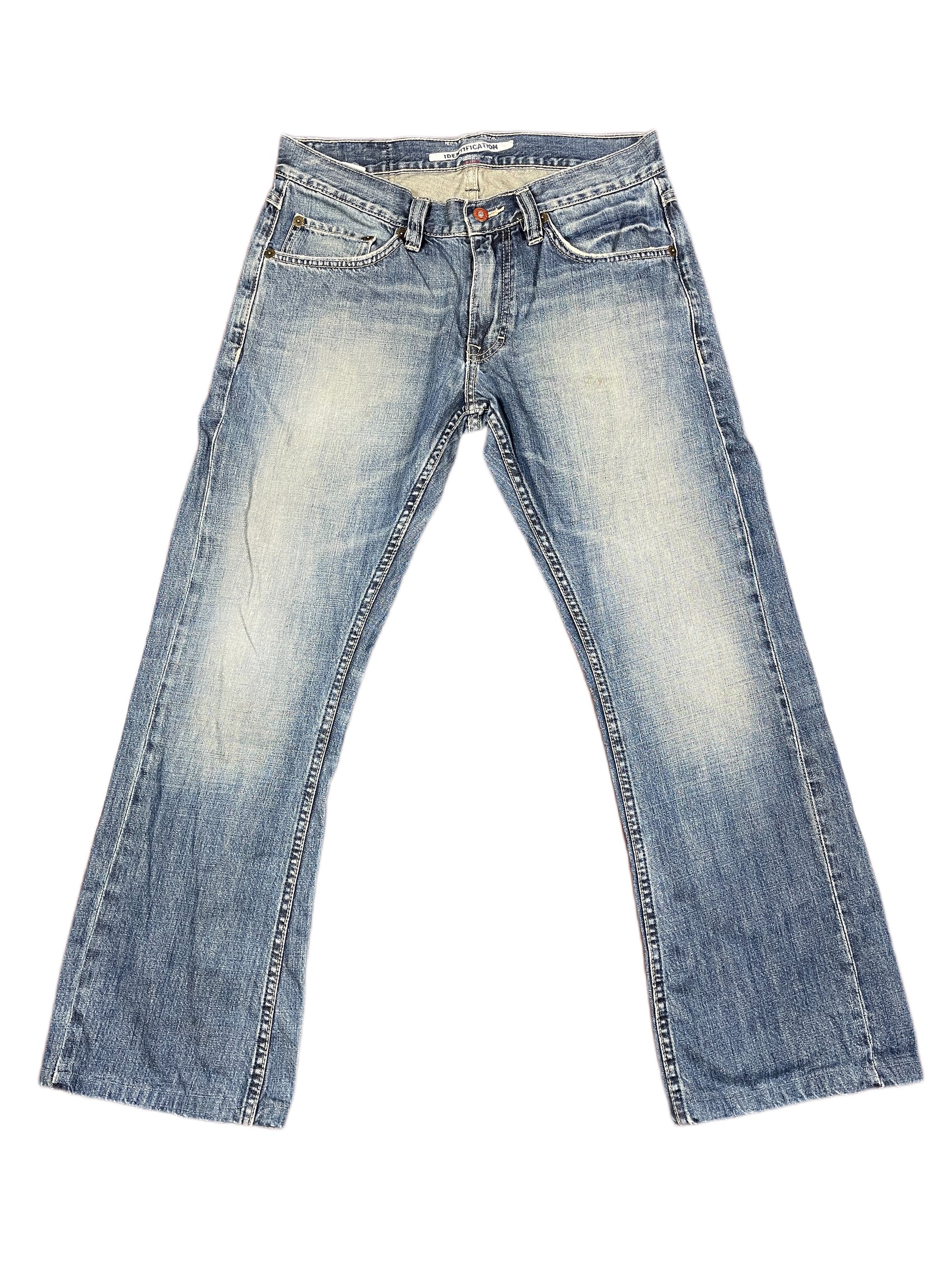 Y2k Mustang Low Waist Bootcut Denim Pants Blue - M