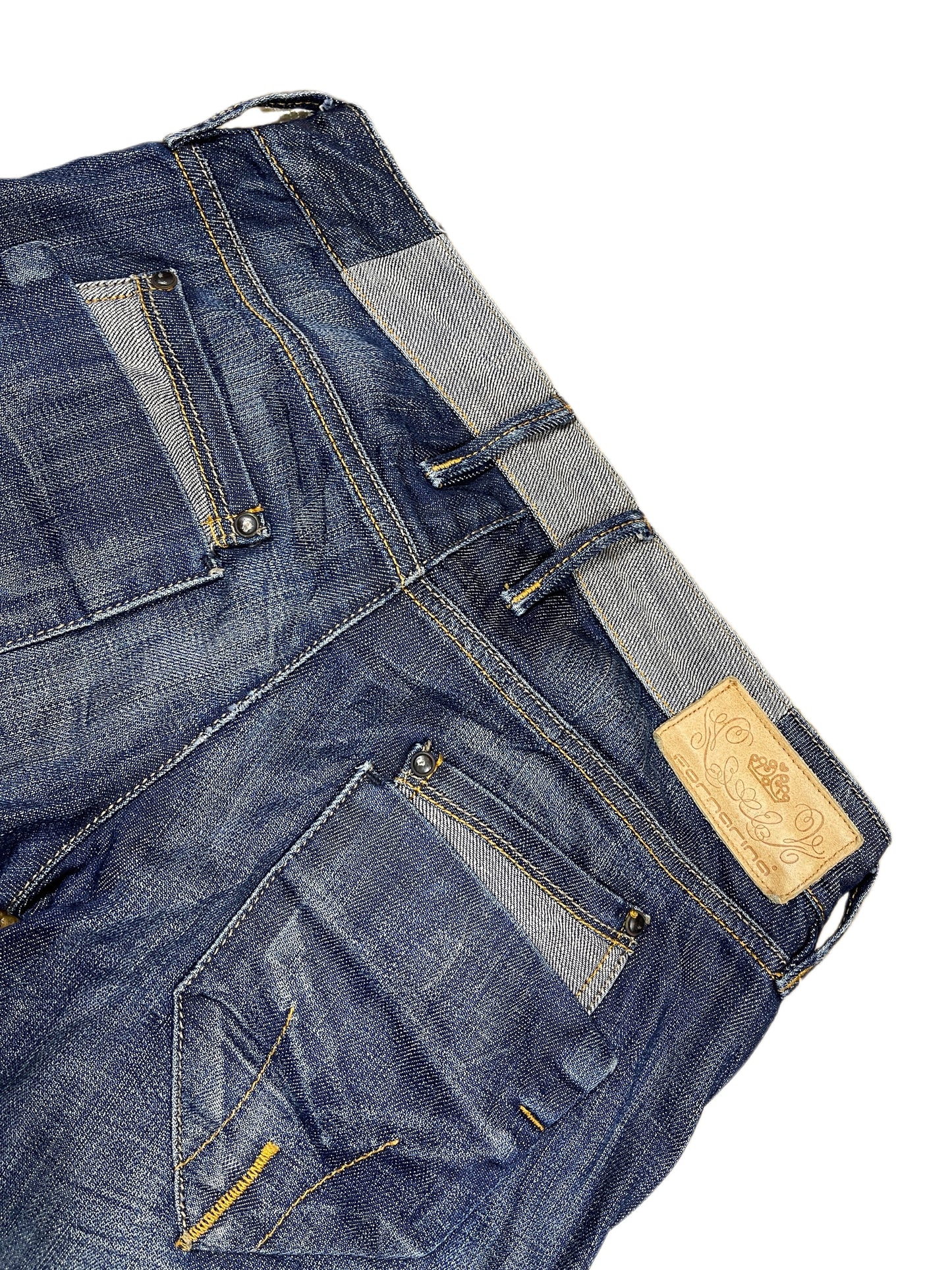 Y2k Fornarina Low Waist Straight Denim Pants Blue - M