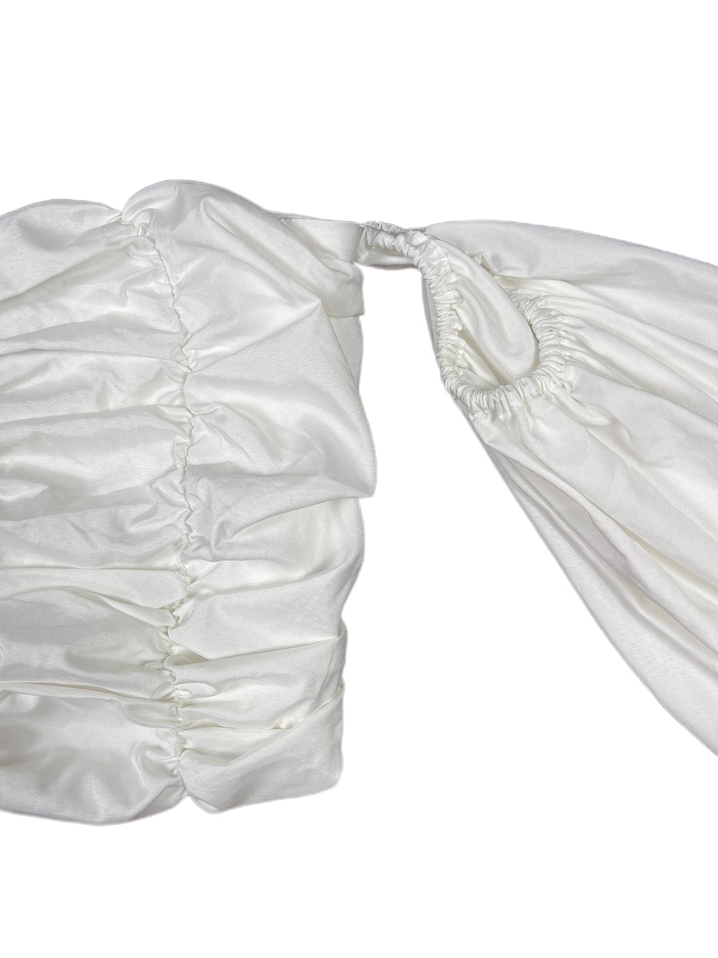 Y2k Boohoo Long Sleeve Top White - XS