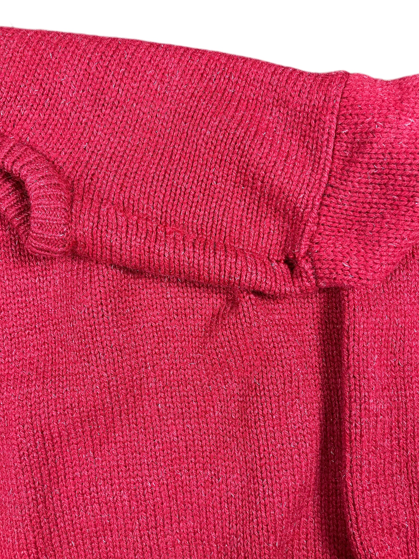 Vintage Polo Ralph Lauren Knitted Sweatshirt Red - XL