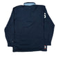 Y2k Tommy Hilfiger Long Sleeve Polo Shirt Navy - L