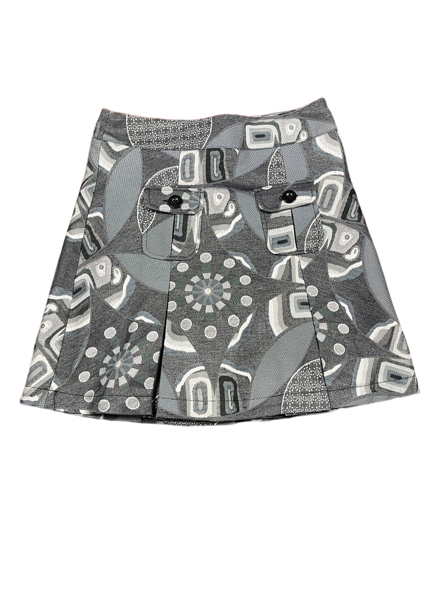 Y2k 2000s Desigual Skirt Silver Gray S