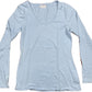 Street One Long Sleeve Top Baby Blue Cotton Blend