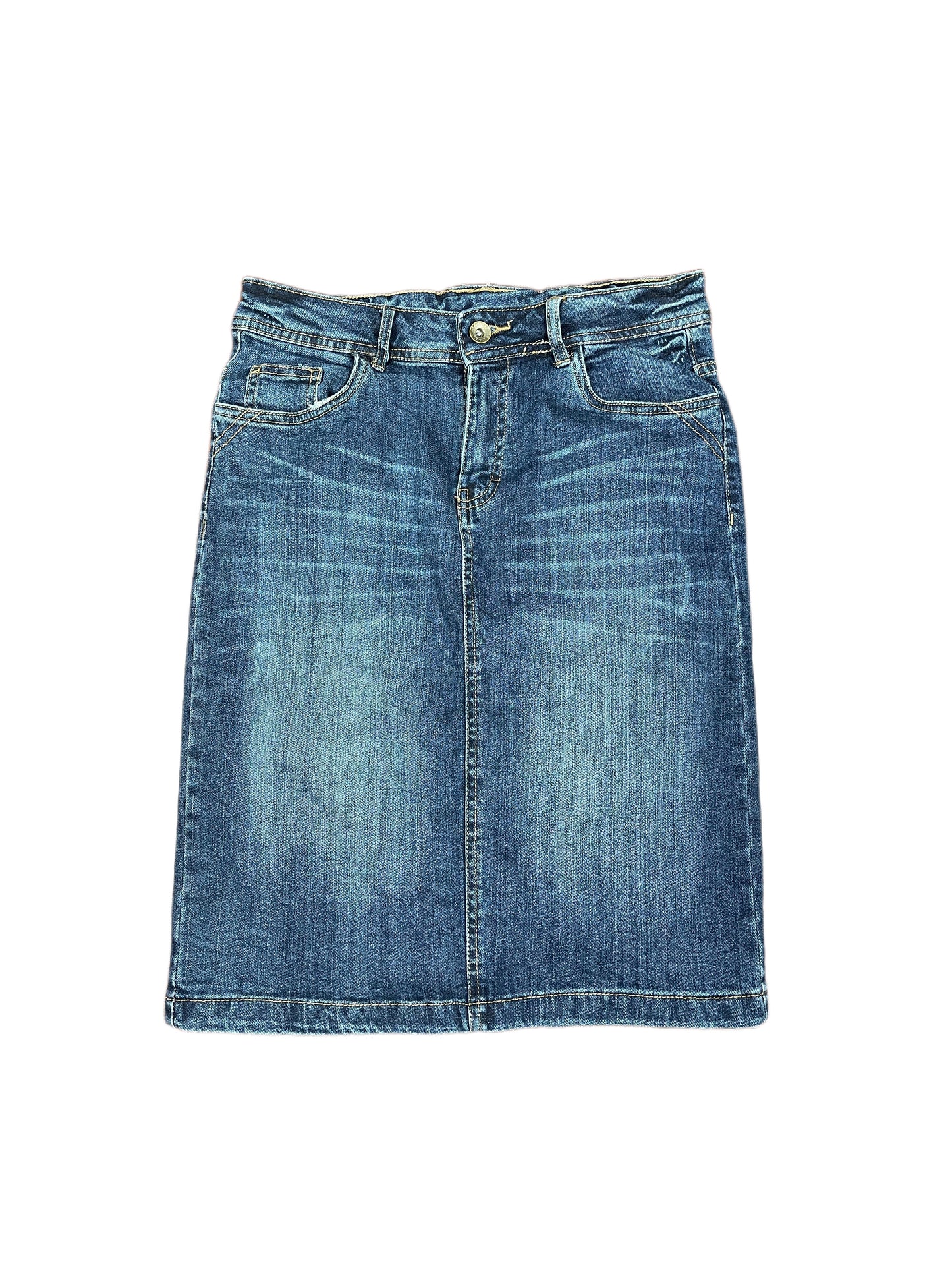 Y2k Cecilia Classics Denim Skirt Blue - S