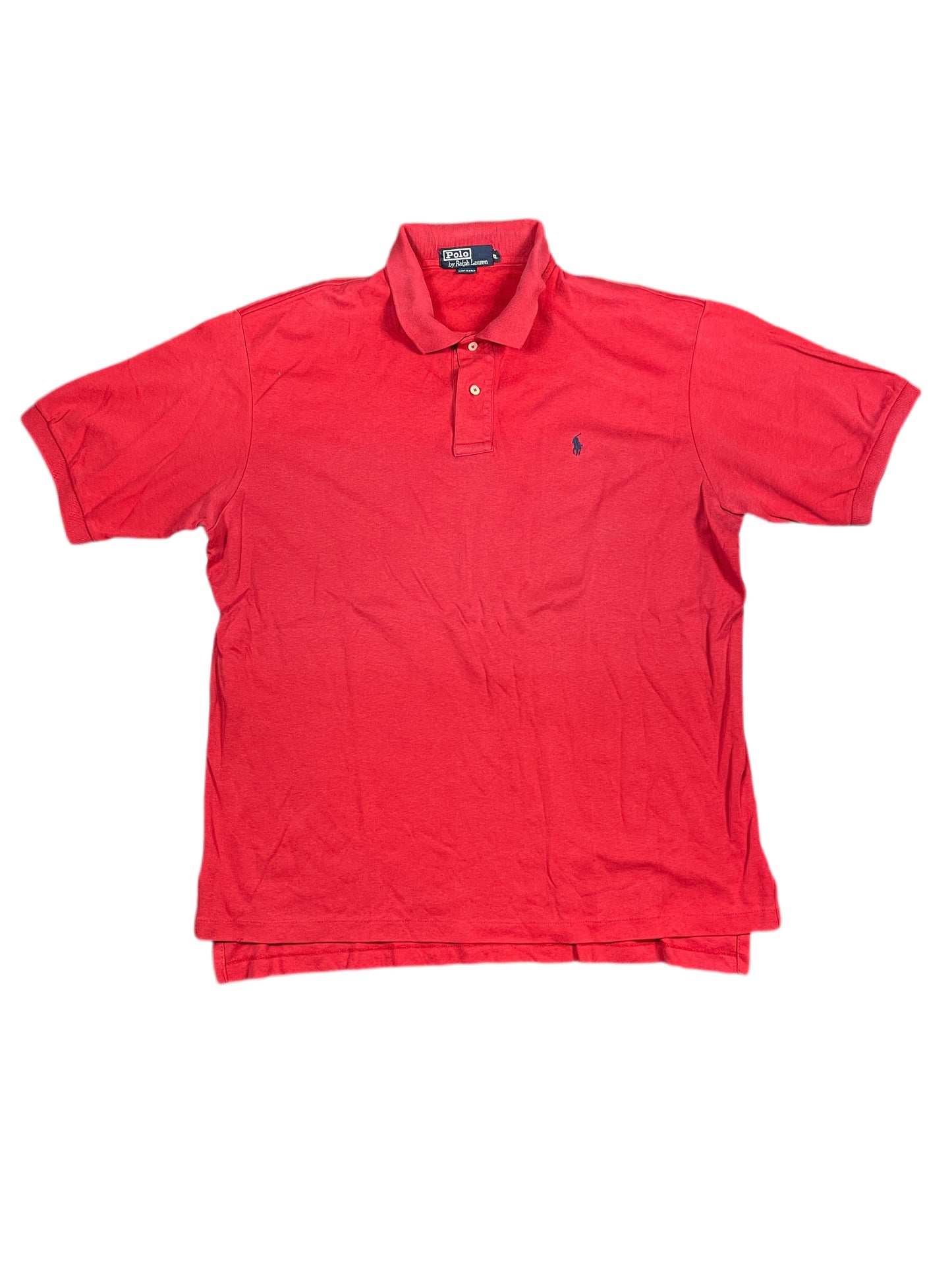 Vintage Polo Ralph Lauren Polo Shirt Red - XL