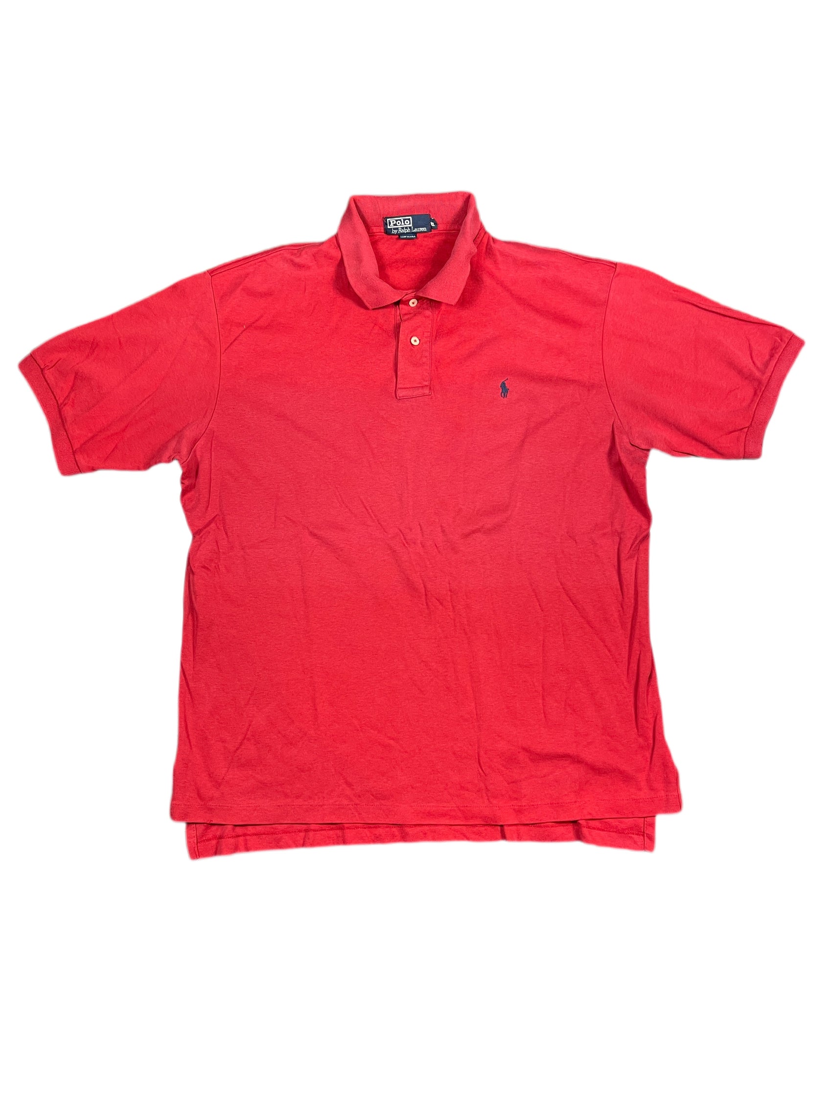 Vintage Polo Ralph Lauren Polo Shirt Red - XL