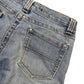 Zara Low Waist Flared Denim Pants Blue - XL