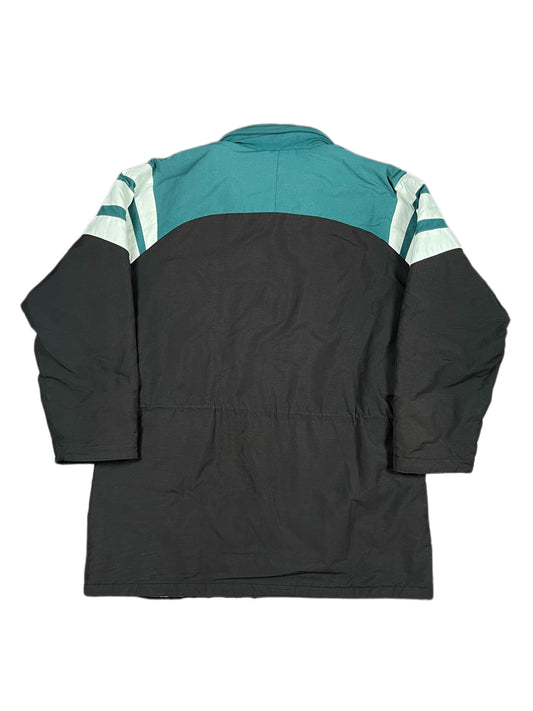 VIntage 90s Adidas Sport Jacket Black Green - XL
