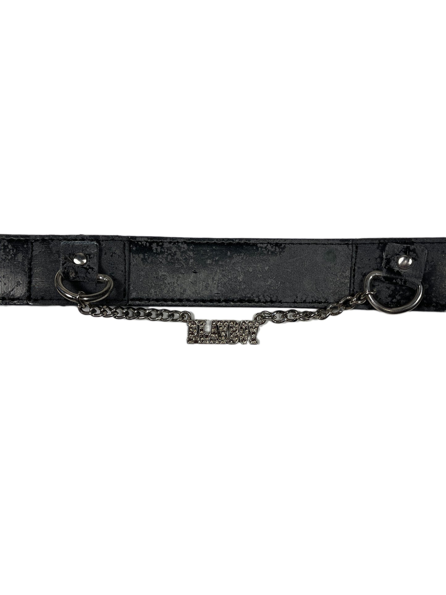 Y2k Playboy Belt Gray 2004