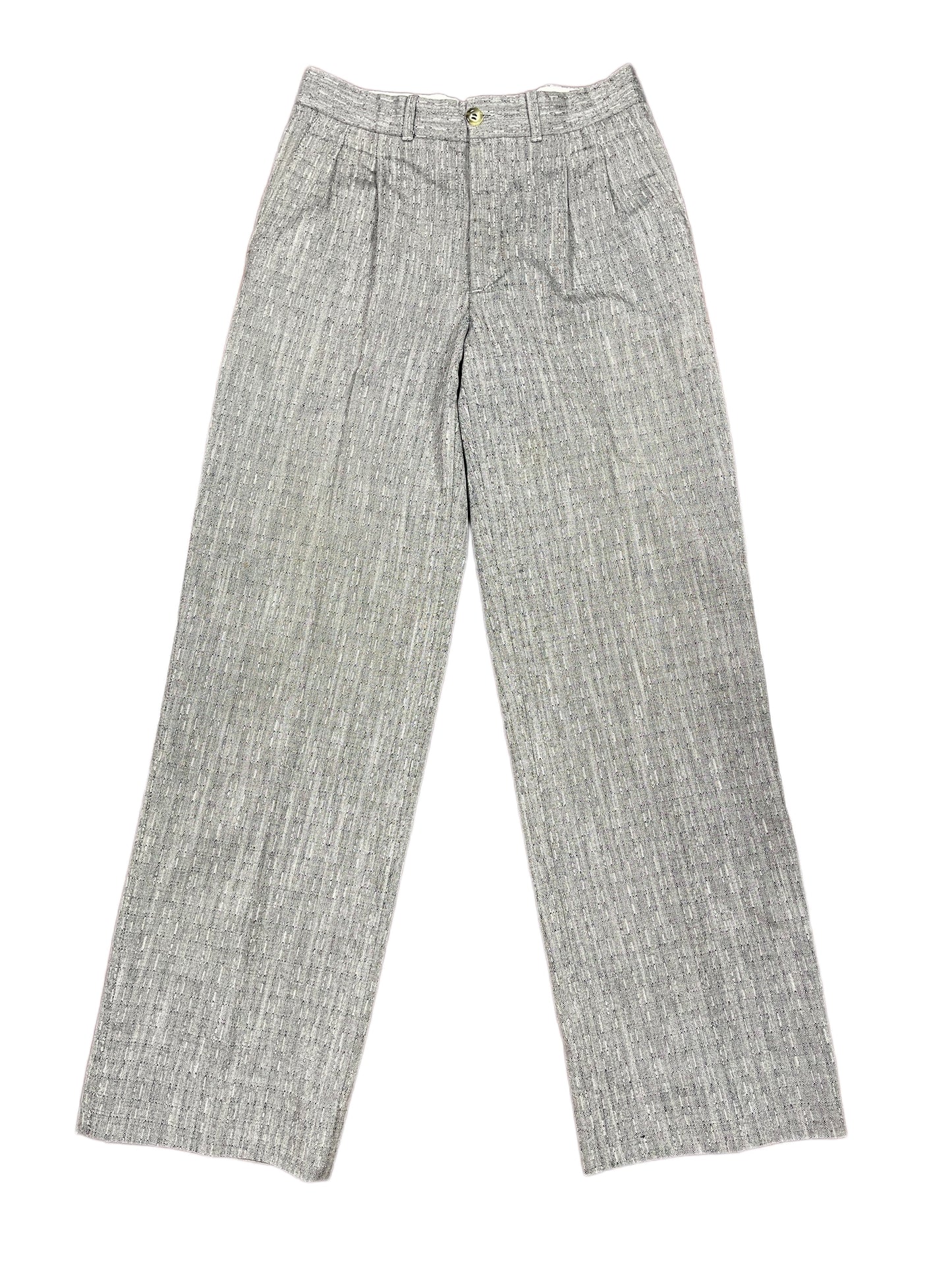 Vintage Buck Bootcut Cloth Pants Gray - S