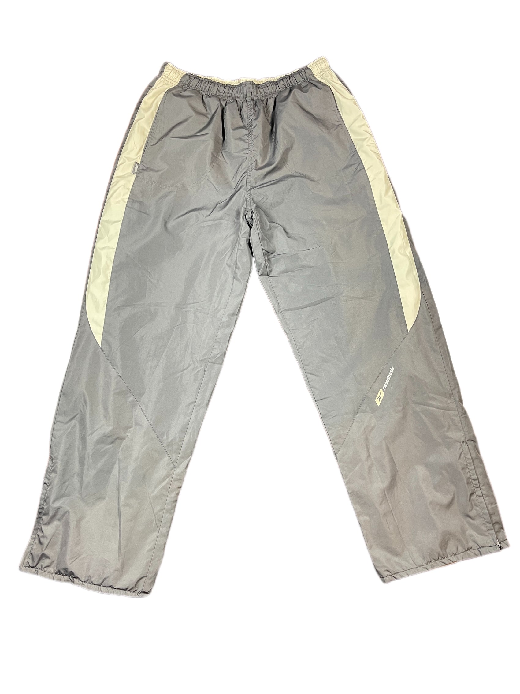 Y2k Reebok Bootcut Sport Pants Gray - L
