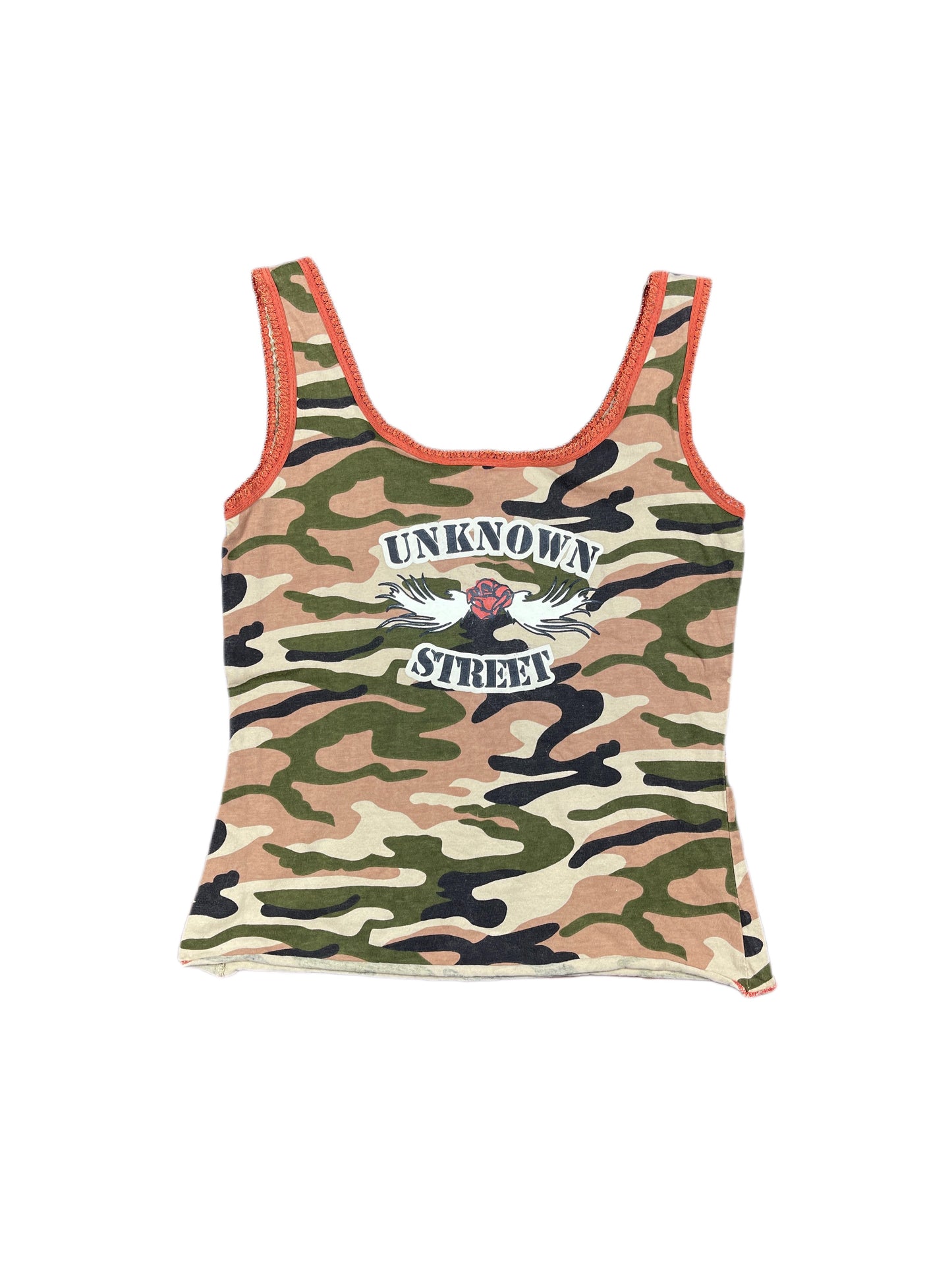 Y2k Venca Sleeveless Top Camo - M/L