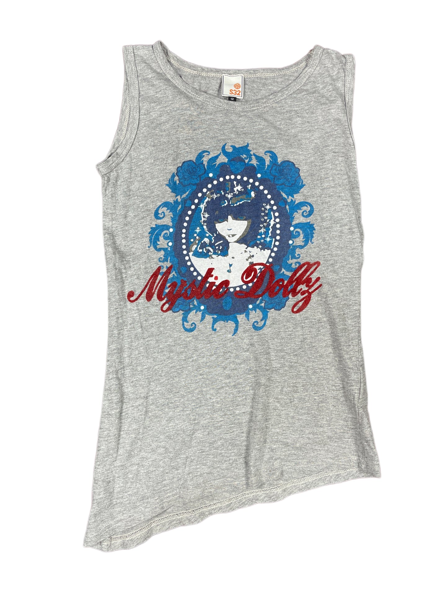 Y2k S32 Sleeveless Top Gray - S