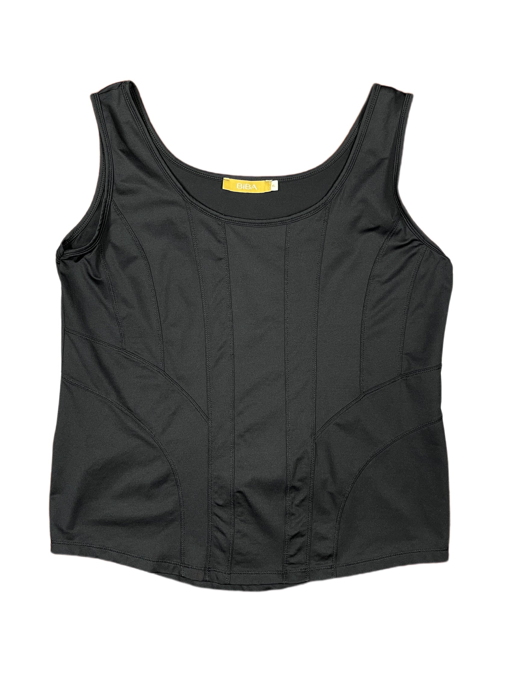 Vintage Biba Sleeveless Top Black - XL