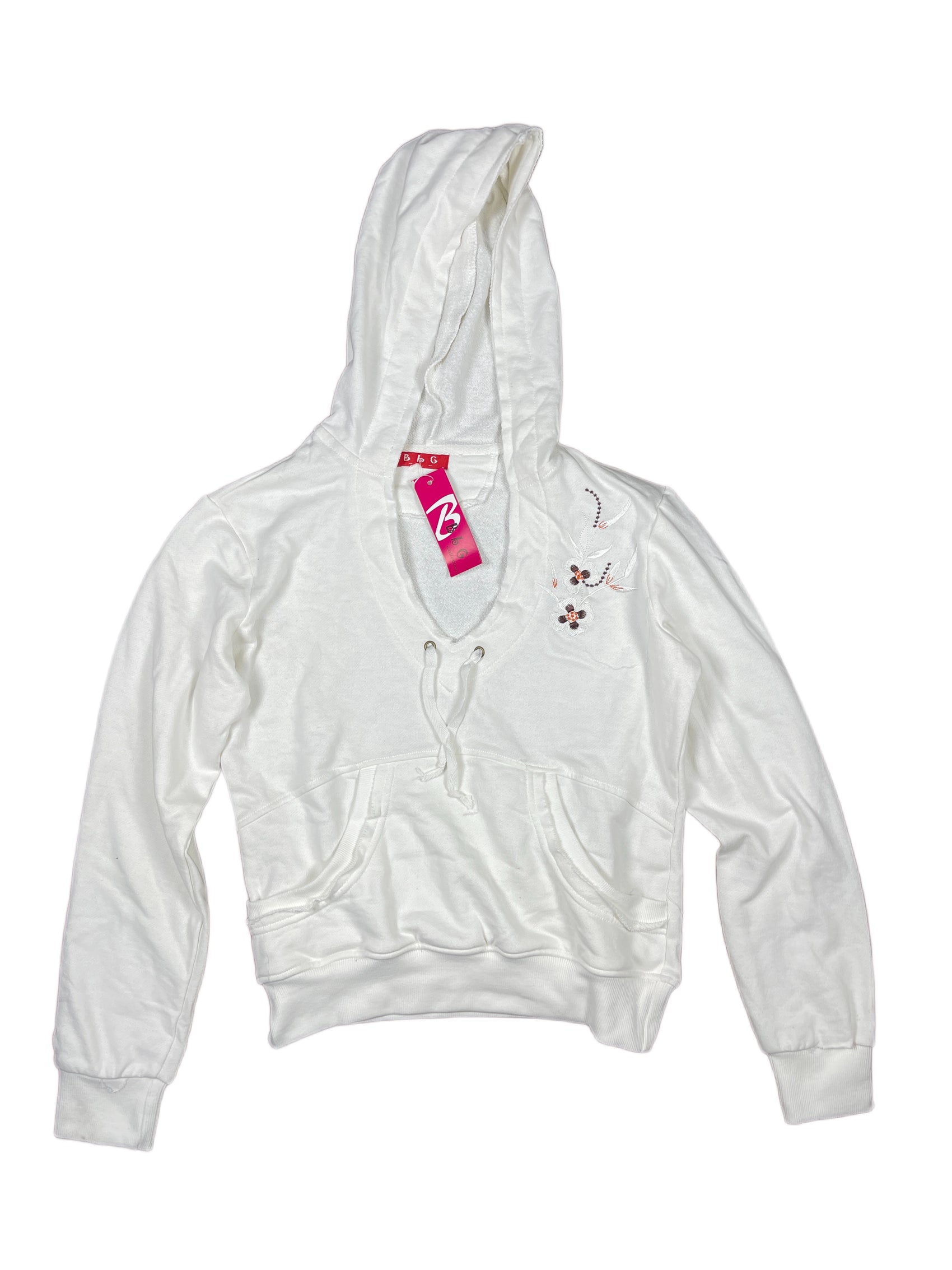 Y2k BbG Hoodie White - L
