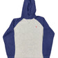 Y2k Polo Ralph Lauren Hoodie Sweatshirt Gray Blue - XS
