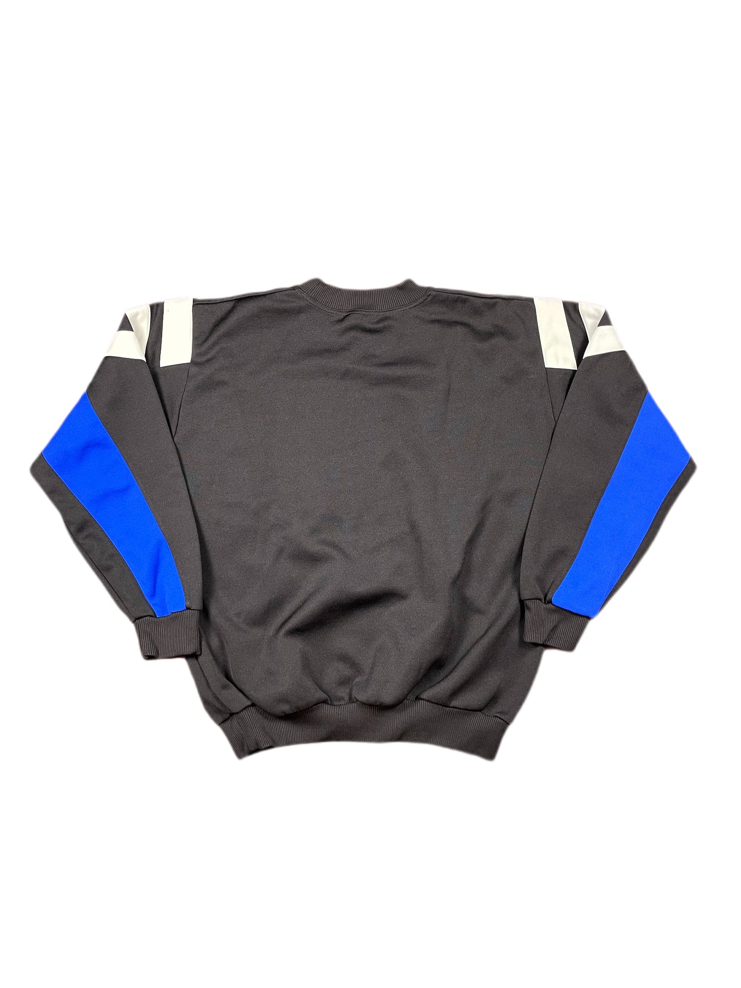 Vintage Adidas 1990s Sport Sweatshirt Blue Black - L/XL