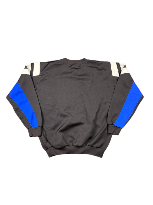 Vintage Adidas 1990s Sport Sweatshirt Blue Black - L/XL