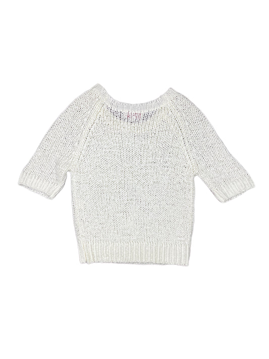 Rene Derhy Knitted Short Sleeve Sweatshirt White - S