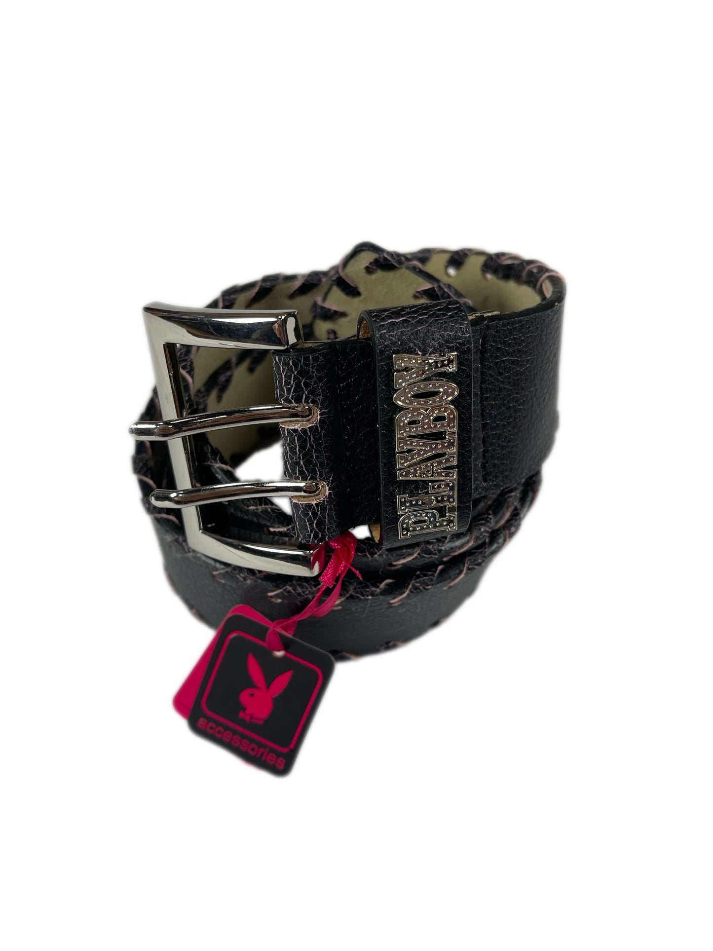 Y2k Playboy Belt Black 2004