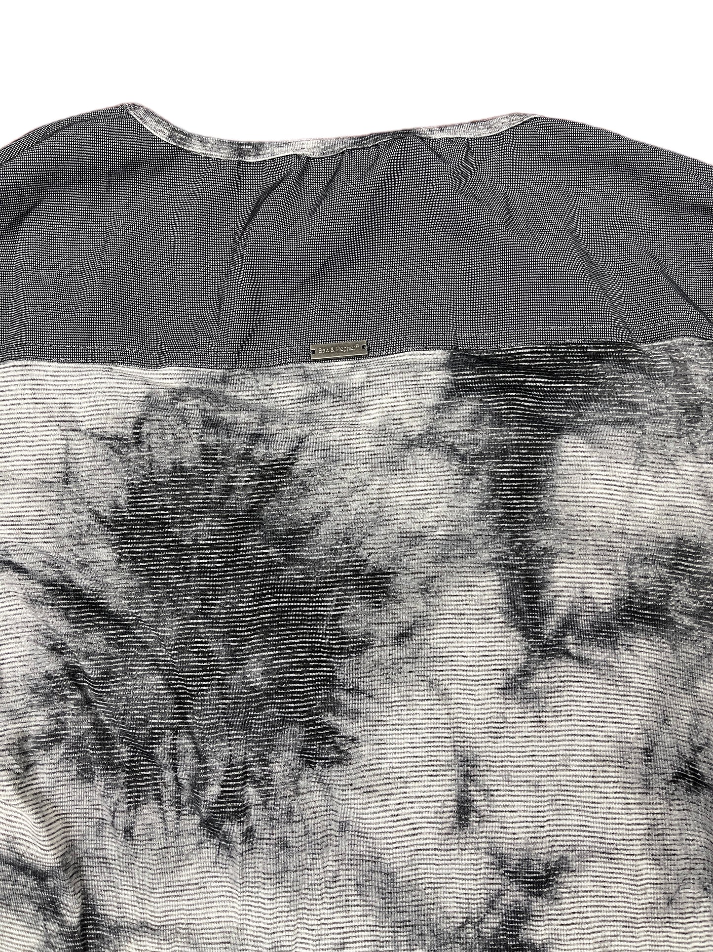 Y2k Salt and Pepper Long Sleeve Top Gray - L