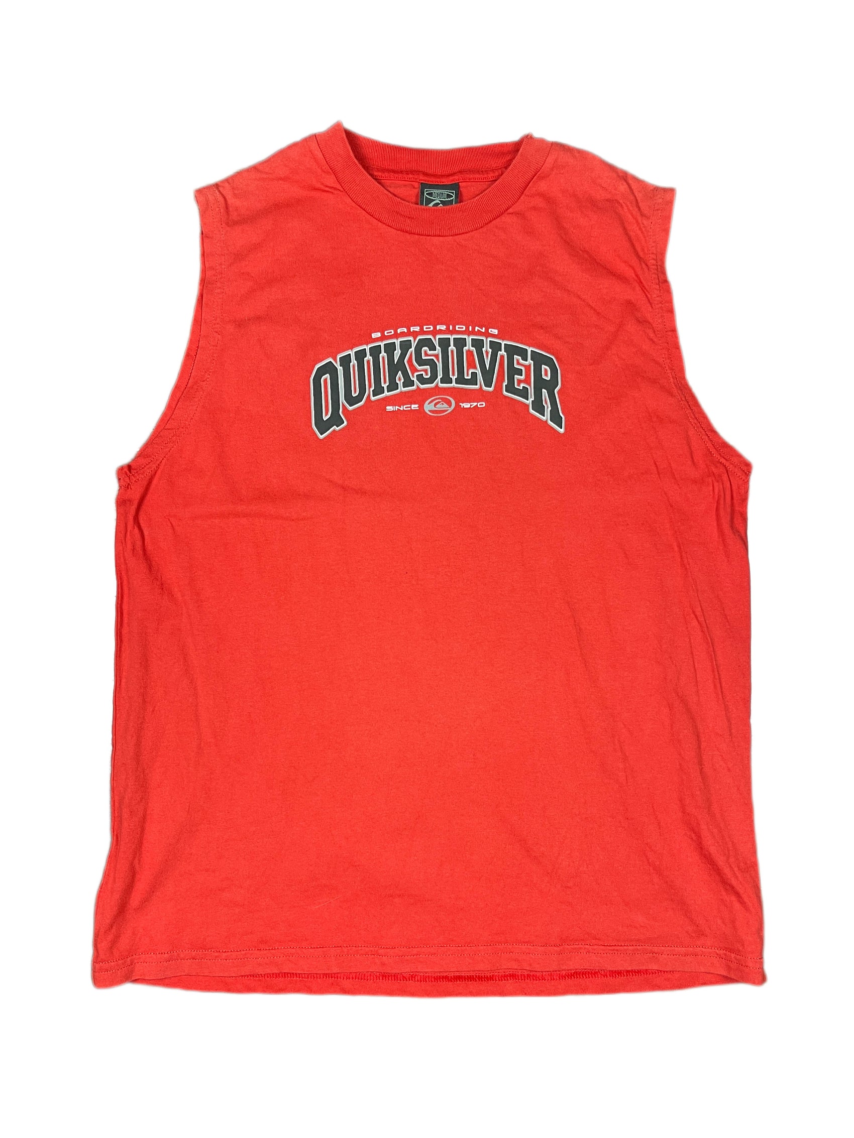 Y2k Quiksilver Tank Top Red - M