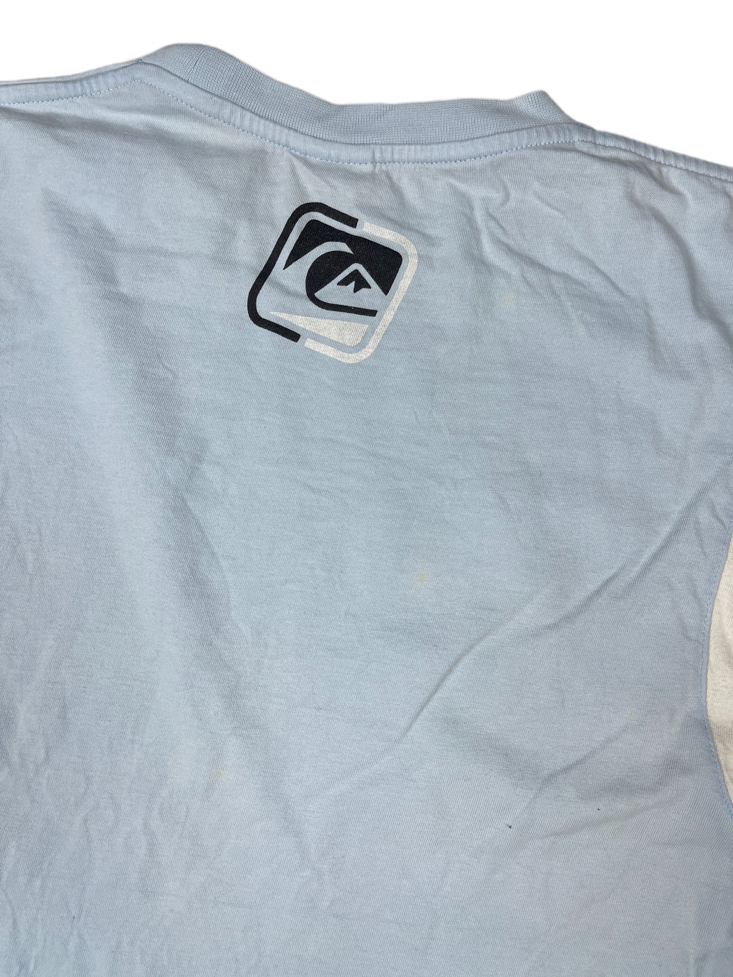 Y2k Quiksilver T-Shirt Light Blue - M