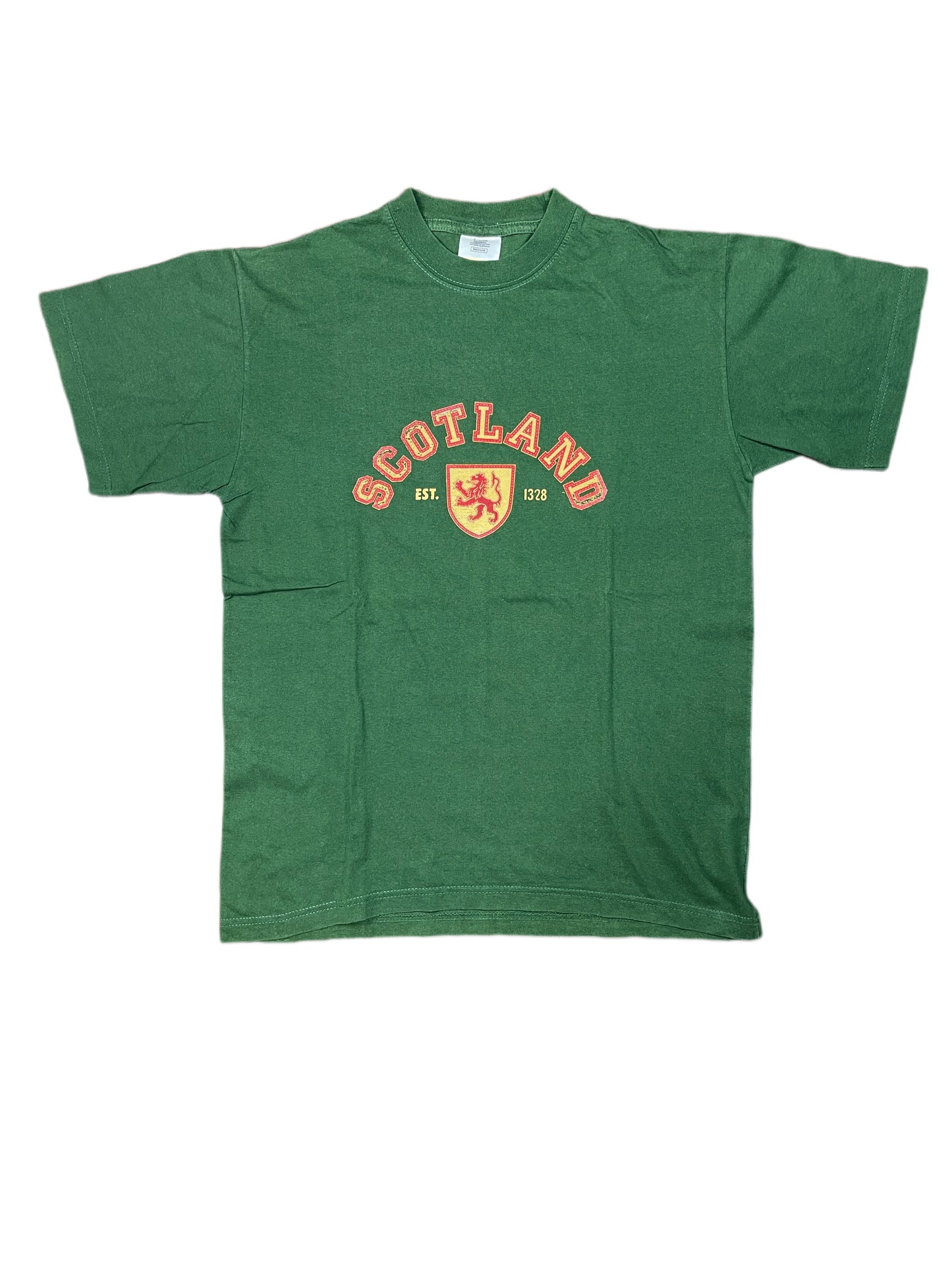 Vintage Scotland T-Shirt Green 90s - M