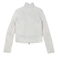 Y2k Oasis Knit Zip Sweatshirt White - L