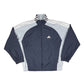 Vintage 2003 Adidas Track Jacket Navy Gray - XS