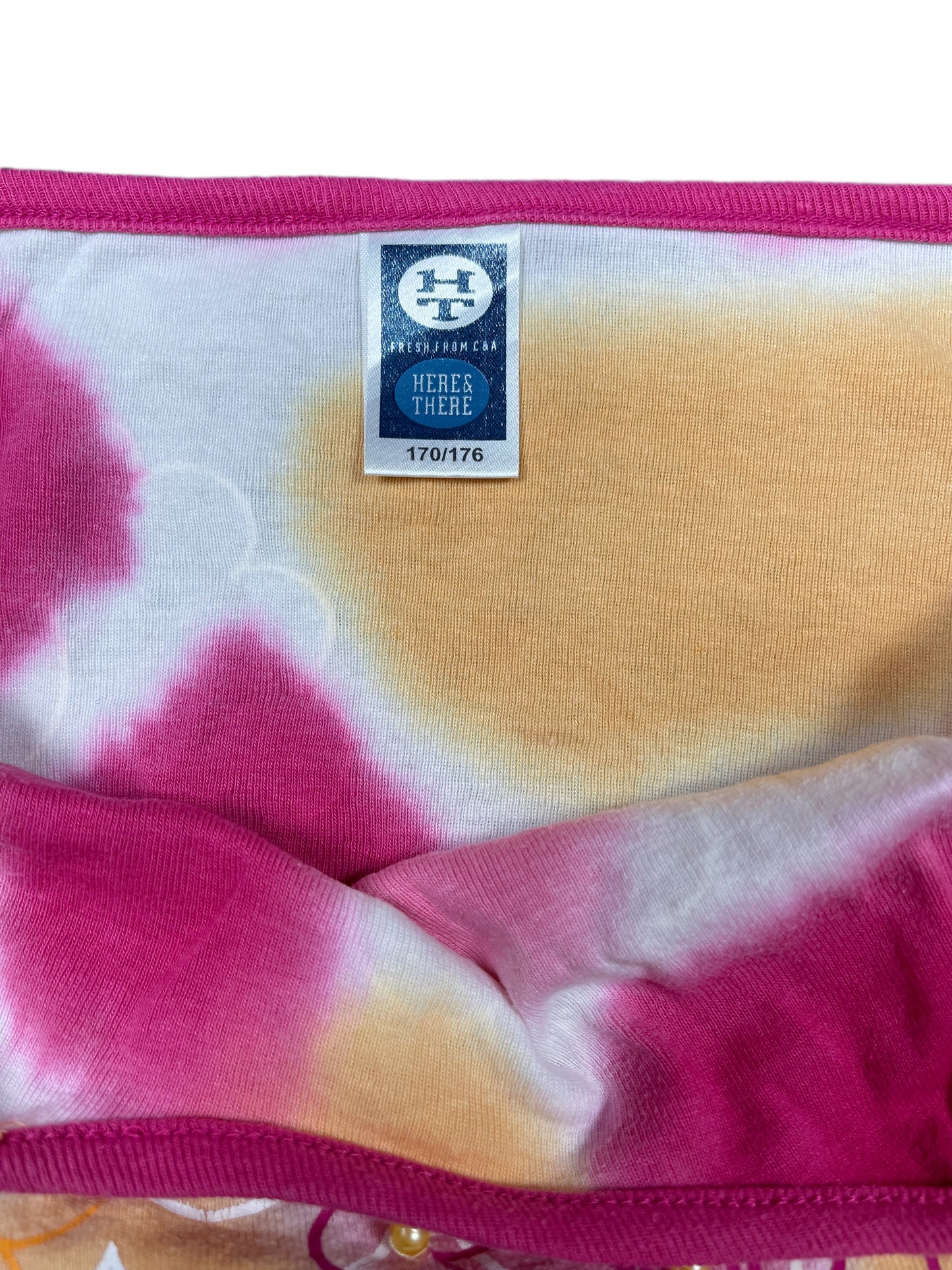 Y2k C&A Sleeveless Top Pink White - L