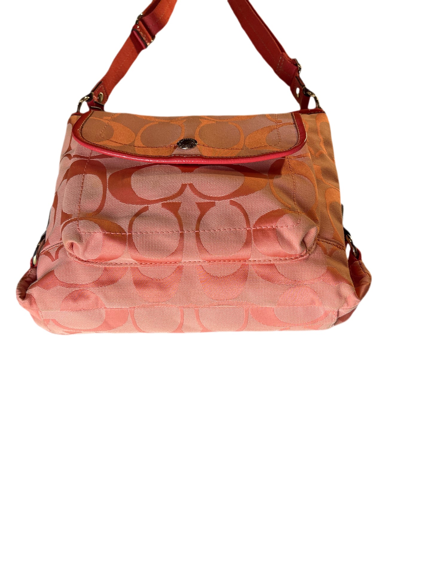 Coach Kyra Nylon Signature Flap Crossbody Bag 2000s y2k