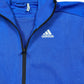 Adidas Track Jacket Blue Polyester Blend M