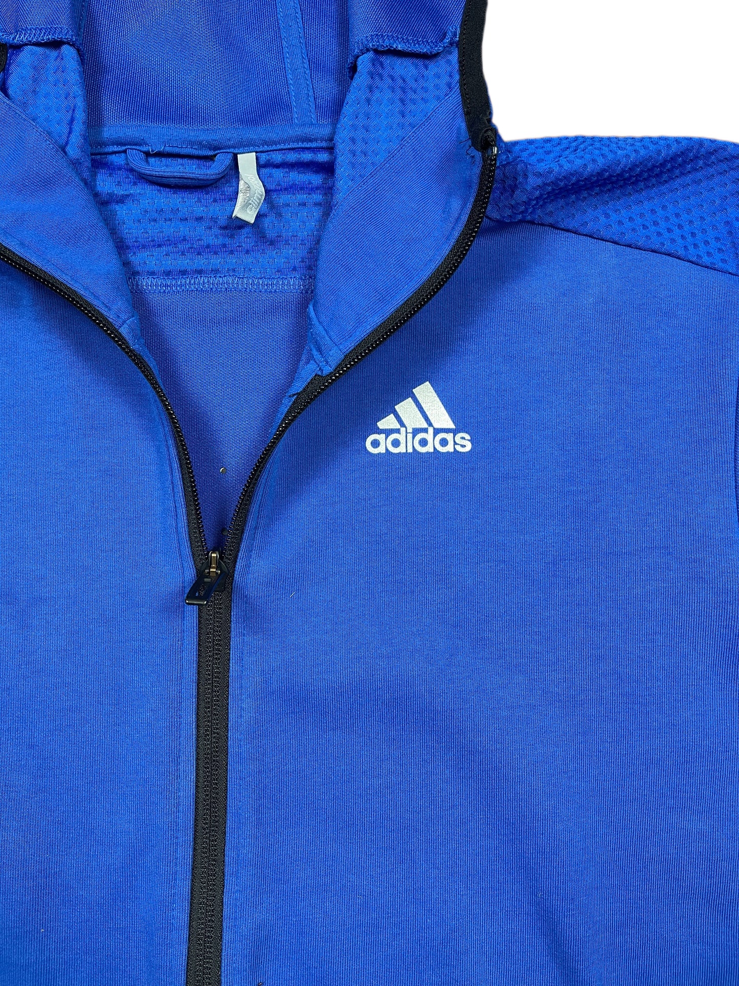 Adidas Track Jacket Blue Polyester Blend M