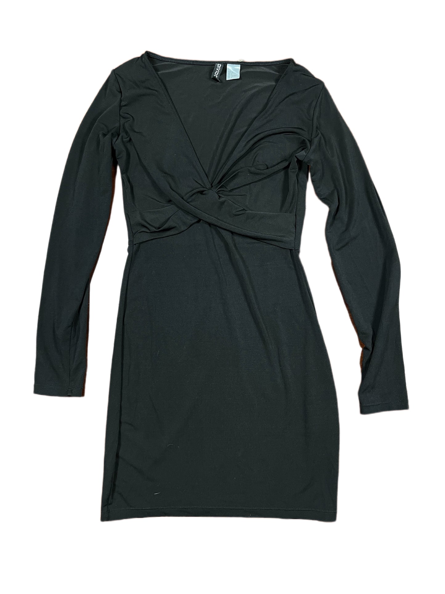 Y2k Divided H&M Long Sleeve Dress Black - S