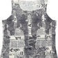 Y2K Sleeveless Top Gray Synthetic L