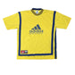 Vintage Adidas Basketball T-Shirt Yellow - L