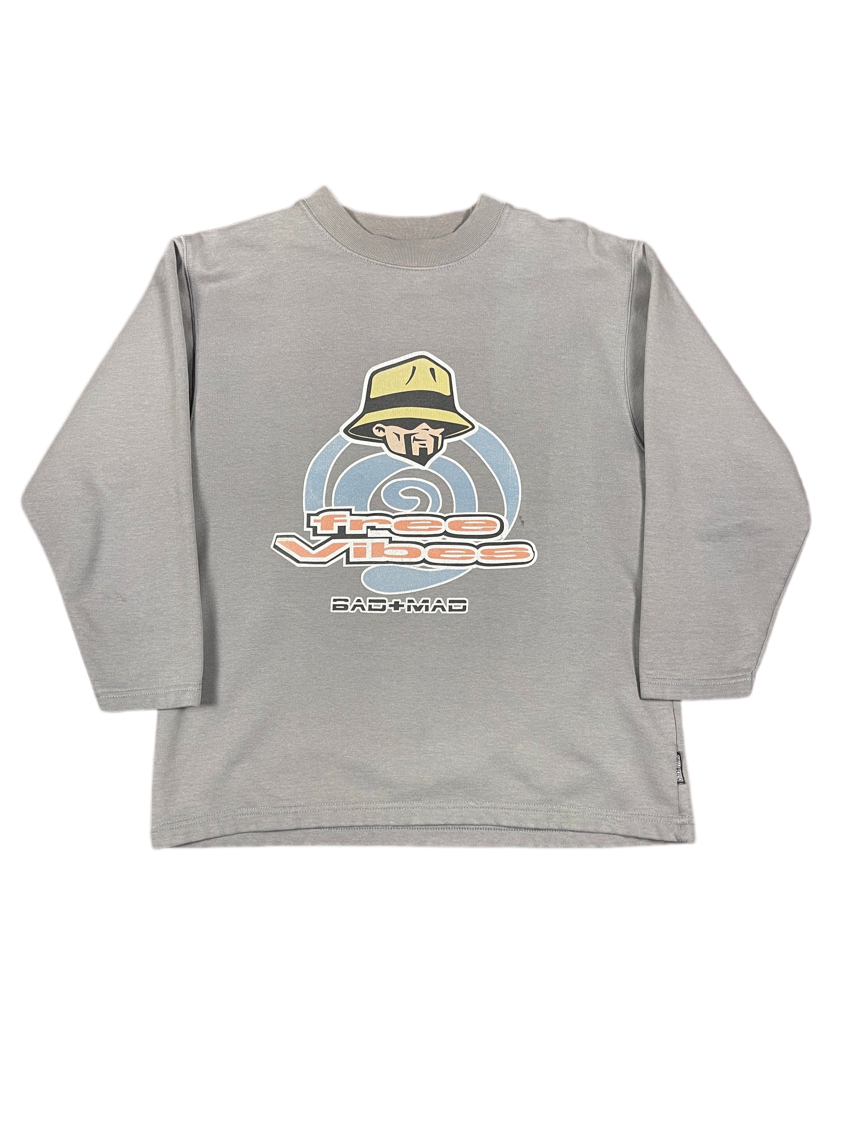 Y2k Bad & Mad Sweatshirt Gray - S